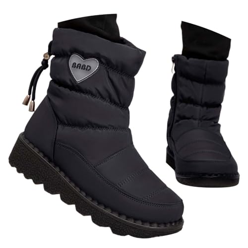 Chaussures d'hiver femme imperméables et bottes de neige chaudes