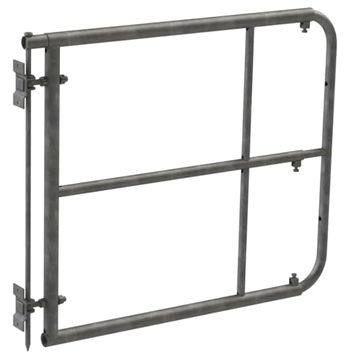 Kerbl Weidetor verstellbar für Pferdehalter, 90cm, Breite verstellbar 1-1,7m, Stahl feuerverzinkt, robust, langlebig