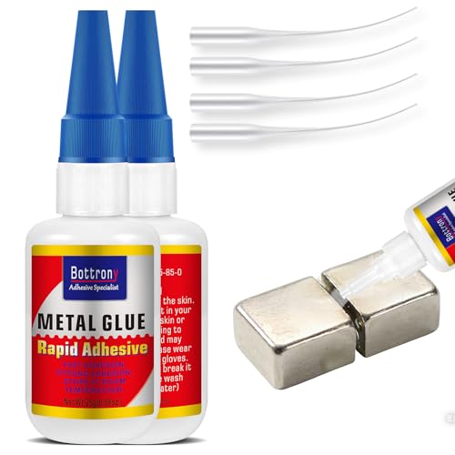 BOTTRONY Instant Metal Glue 2-Pack