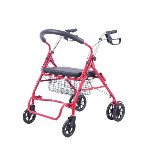 LumingLight���s�⏕�� ��� �܂肽���ݕ��s�� �艟���� ���s�� ����җp ���� ���O �ω׏d100kg 4�i�K �������߉� ���p�i �L���X�^�[�t�� ���ȕt�� ���[�o�X�P�b�g�t�� (S,�ԐF�̃V���b�s���O�o�b�O�^�C�v)