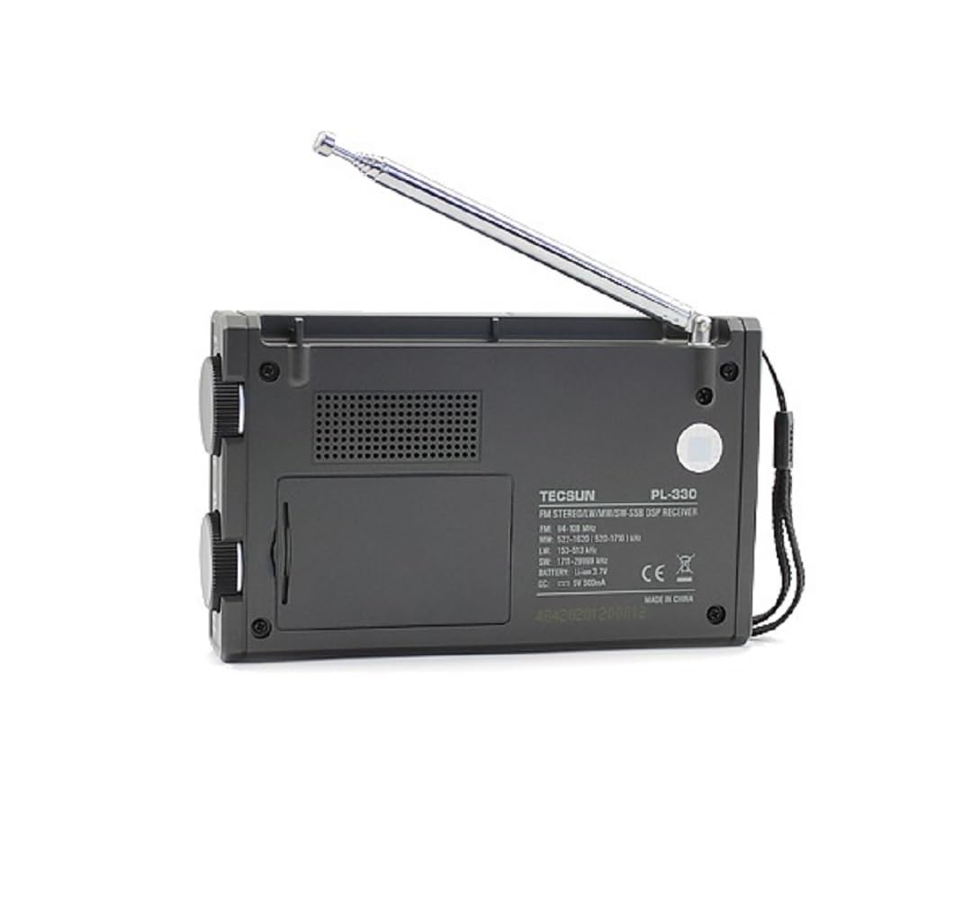 Tecsun PL-330 Receptor de Radio Portátil Multibanda FM/Am/LW/SW, Banda Lateral Única (SSB) y Función ETM+