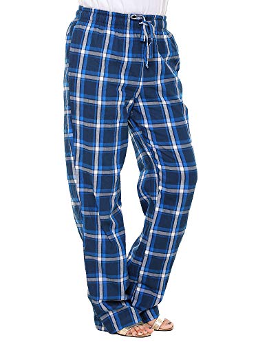 Image of Womens Multicolor Cotton Checkered Pyjama | Checks Pajama for women with Elastic & Drawstring Plus Size (S TO 8XL)