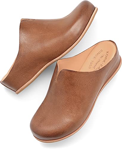 KORK-EASE Women's para Slip-On Leather Clog Flats with Comfort Cushioned Footbed2