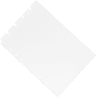 NOLITOY 3Pcs Partição Defletor Pvc Pasta Divisórias Marcador De Página Notebook Planejador Inserções 6 Furos Divisórias Pasta Fichário Divisórias Destacáveis Transparente Pvc Caramba