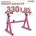 5 CORE Keyboard Stand Z Style Adjustable Height Width 330 lbs Capacity Heavy Duty Keys Digital Piano Holder Fits 54 61 76 88 Keys Pink - KS Z1 BPNK HD