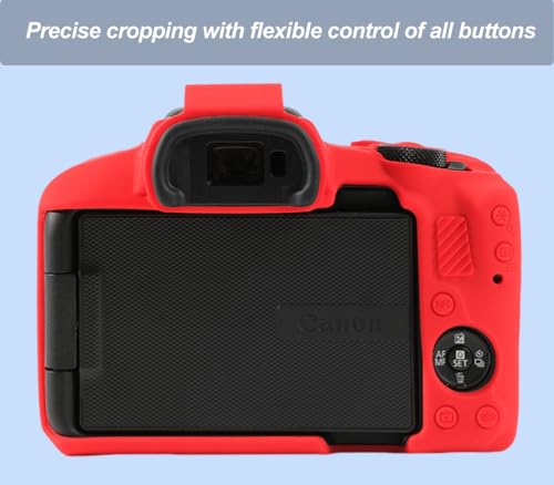 Funda de silicona para cámara Canon EOS R50, color rojo miniatura 4