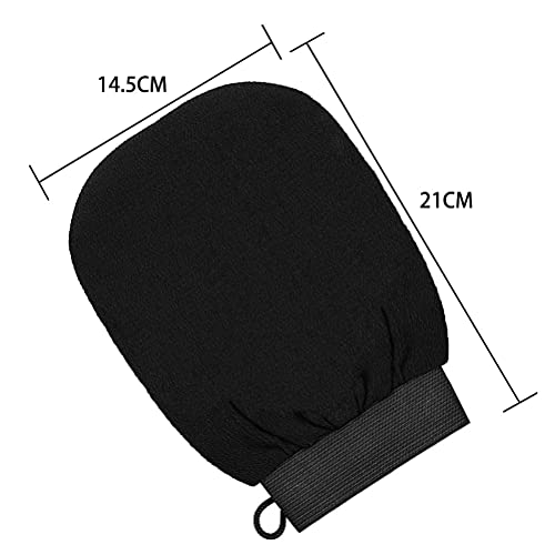 4-PCS-Exfoliating-Gloves-Exfoliation-Scrubbing-Mitt-Black-Deep-Body-Exfoliating-Glove-Dead-Skin-Remover-Shower-Body-Scrub-Gloves-for-Women-and-Men-Ingrown