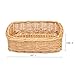 Rectangle small wicker baskets for sundries 3pcs storage bins.