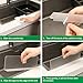 Behind the Faucet Splash Guard - Household Adhesive Strip Self-Adhesive Countertop Splash Guard Transparent Acrylic (Frosted) Kitchen Perimeter Waterproof Splash Guard (10.2x1.2x3.3 in) (2Pack)