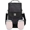 Savvy Outdoors Wine Tote Bag with Stemless Wine Glasses – Bottle Wine Bag with 2 Premium Insulated Wine Cups & Exterior…