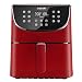COSORI Air Fryer(100 Recipes, Rack & 5 Skewers),5.8QT Electric Hot Air Fryers Oven Oilless Cooker,11 Presets,Preheat& Shake Reminder, LED Touch Digital Screen,Nonstick Basket,1700W,Red