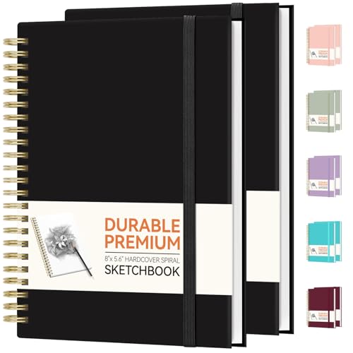 Carnet de croquis Forvencer de qualité supérieure avec feuilles blanches au grain doux