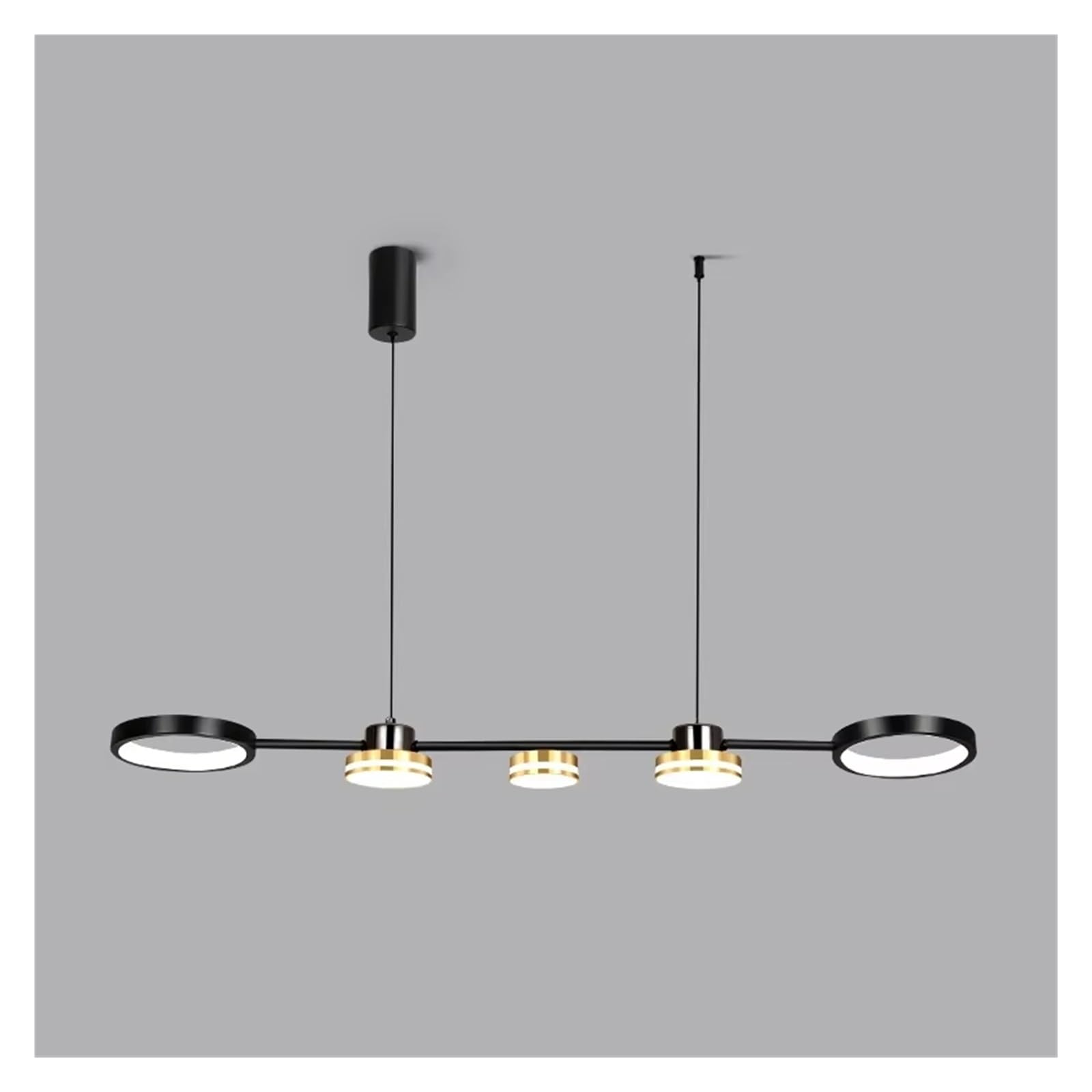 ASerZenith Pendant Lights Modern Table Lighting For Hanging Lamp Dining Living Room Office Light Led Long Linear Chandelier Kitchen Island,Warm Light