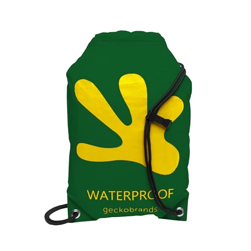 Image of geckobrands Embark 10L Drawstring Backpack - Waterproof, Lightweight Dry Bag for Beach, Hiking, and Light Water Activities