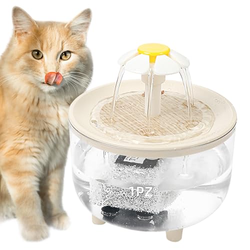 1PZ JP7-CA1 ペット用自動給水器 大容量1000ml 循環フィルター搭載 保温・省エネ設計 静音動作 空焚き防止 透明水量確認 犬猫用水飲み器 お留守番対応