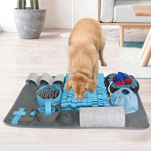 Tapete para cheirar cães, Tapete para cheirar para filhotes,Tapete de forragem para cães quadrado |