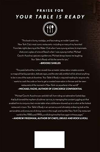 Your Table Is Ready: Tales of a New York City Maître D'