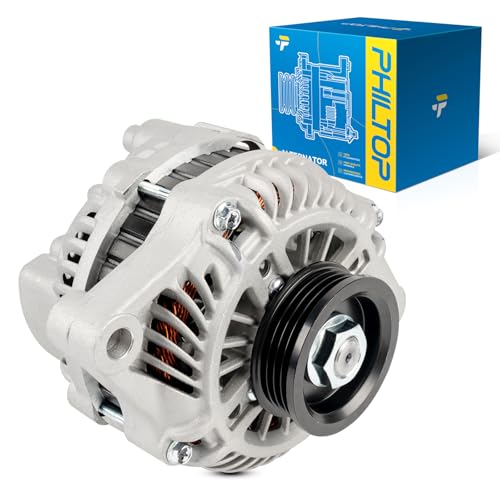 Image of PHILTOP New Alternator 13995N Fit with 2003-2005 PT Cruiser, 2004-2005 Neon | Alternator for Chrysler PT Cruiser 2003-2005 2.4L, Dodge Neon 2004-2005 2.0L, 12V 100Amp CW S4 4-Groove Pulley