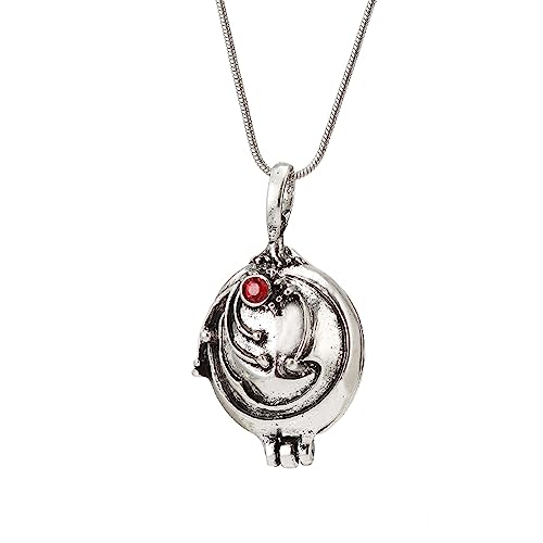 jzmfashions The Vampire ELENA'S Collier pendentif, Argent, Cristal