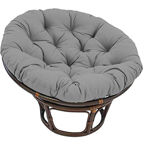 Cojines redondos impermeables para sillón, cojín extra grande y cómodo para mecedora, cojín para muebles de patio al aire libre, beige, 70 x 70 cm