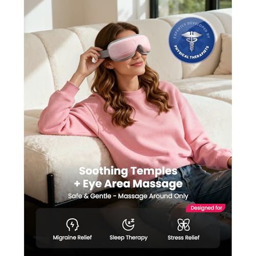Image of BOB AND BRAD Eye Massager with Heat FSA Eligible HSA, Birthday Gifts for Women Mom Wife Girlfriend, Eye Massager for Migraine, Heated Eye Mask for Dry Eyes Head Tension and Stress Relief