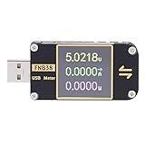 【COMPATIBLE CON MÚLTIPLES INTERFACES】: El medidor de voltaje actual Compatible con múltiples interfaces, USB-A integrado, Micro-USB, interfaz Type-C, usando ADC externo de 16 bits, chip físico de protocolo PD.