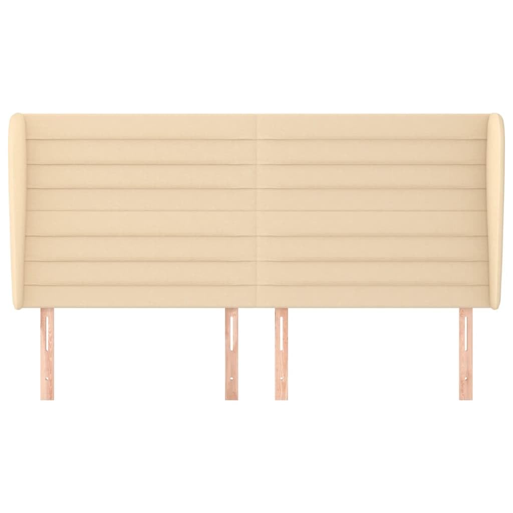Reposacabezas clásico de tela crema de 163 cm, altura ajustable 118/128 cm, patas de madera, proporciona un excelente soporte para la espalda mientras lee o ve la televisión.
