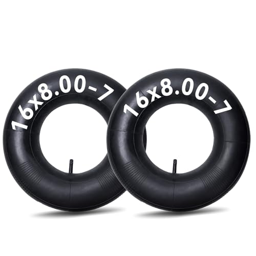 2-Pack 16x8.00-7 Inner Tube 16x8-7 Replacement Tube for Mini Bike,