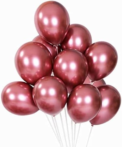 Image of Red Chrome Balloons, 30pcs Red Chrome Metallic Balloons for Birthday Decorations, Anniversary, Engagement, Wedding Decorations, Baby Shower, Festival Party Decorations (30 Pcs, Red Ch)