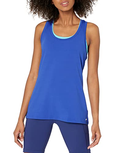 Image of Amazon Essentials Women's Active Quick Dry Tech Stretch Racerback Scoop Neck Tank Top, Multipacks