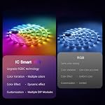 LED Strip Lights, 50FT Color Changing App Control Tape Lights - Image 3