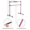 ZELUS-4ft-Portable-Ballet-Barre-for-Home-Gym-Freestanding-Dance-Exercise-Equipment-for-Home-Workouts-Fitness-Flexibility-Training-with-Stretch-Band-and-Tote ZELUS Portable Ballet Barre for Home Gym | Freestanding Dance Exercise Equipment for Home Workouts Fitness Flexibility Training with Stretch Band and Tote (4ft, Pink)
