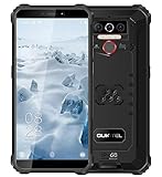 4G Téléphone Portable Incassable (2020) OUKITEL WP5, Batterie 8000mAh, Smartphone Débloqué Etanche IP68, Lampe de Poche 4 LED, 3 Go + 32 Go, Android 9.0, Reconnaissance Faciale, GPS Compass Noir