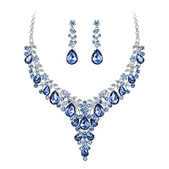 Navy Blue Silver-Tone