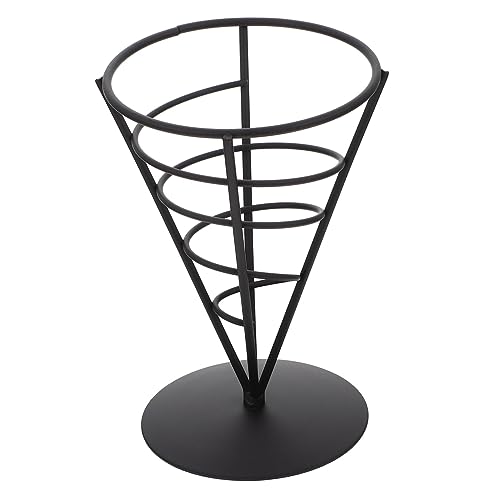 Hemobllo Fry Food Cone Shape French Fries Holder for Chips Fish Balls and More Design for Restaurants and Home Use