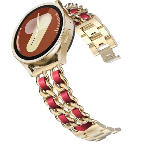 DEALELE �o���h Samsung Galaxy Watch 7 / FE / 6/6 Classic/ 5/5 Pro / 4/4 Classic/ 3 41mm�Ή� 20mm ���^�� ���U�[�`�F�[���X�g���b�v Huawei GT3 / GT2 42