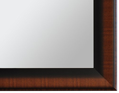 Raphael Rozen - Modern - Hanging Framed Wall Mounted Mirror, Dark Cherry #TOP1