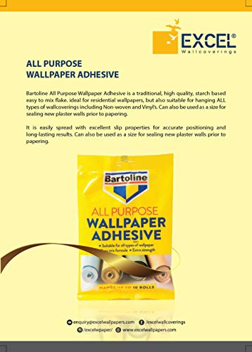 Image of Excel Wallpapers Bartoline All Purpose Adhesive Wallpaper , Yellow