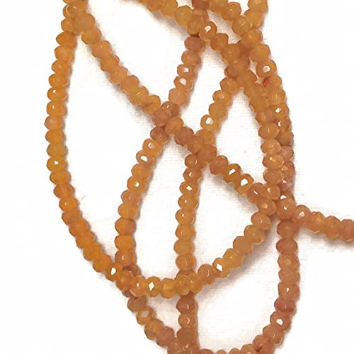 Aventurine rouge naturelle en rondelles facettées de 4mm pour vos bijoux d'été