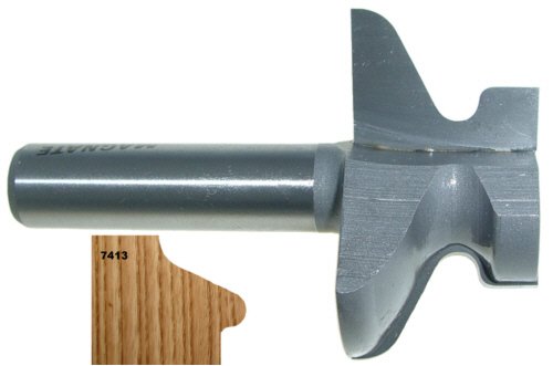 Magnate 7413 Door Lip/Finger Pull Router Bits - 2-1/4" Overall Diameter; 1" Cutting Length