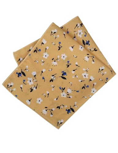Image of Kebocis Men's Floral Pocket Square Handkerchief for Men