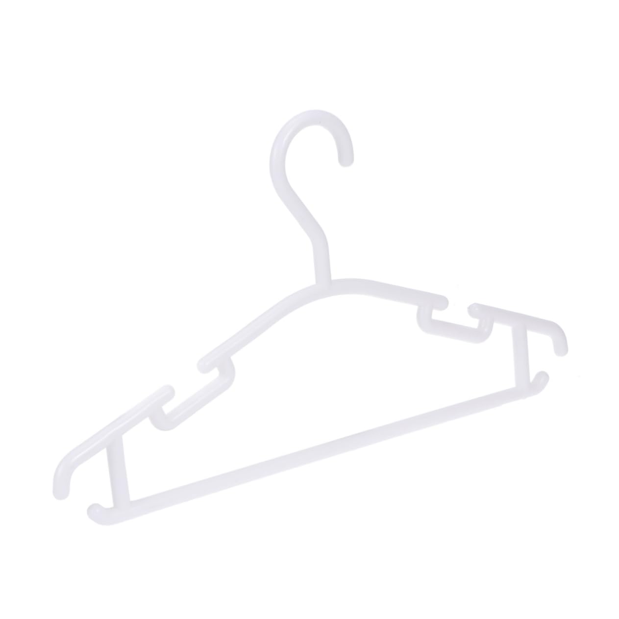 Confezione da 10 grucce in plastica antiscivolo, salvaspazio, per armadio e guardaroba, design durevole e stabile, perfetto per organizzare i tuoi indumenti