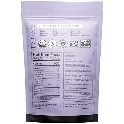 Truvani Vegan Pea Protein Powder | Unflavored thumb #1