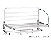 Yescom Wall Mounted Towel Rack Rail Holder Storage Shelf 4 Sliding Hooks SUS 304 Stainless Steel Chrome Bathroom 18/8