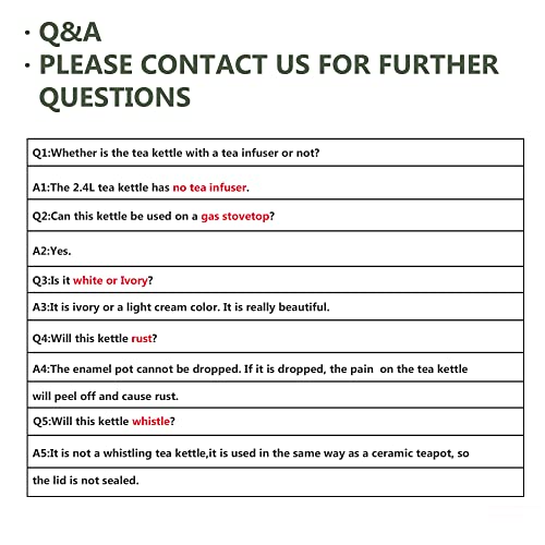 Enamel Teapot floral,Large Porcelain Enameled Teakettle,Colorful Water Tea Kettle pot for Stovetop,Small Retro Classic Design (style01 Growing)