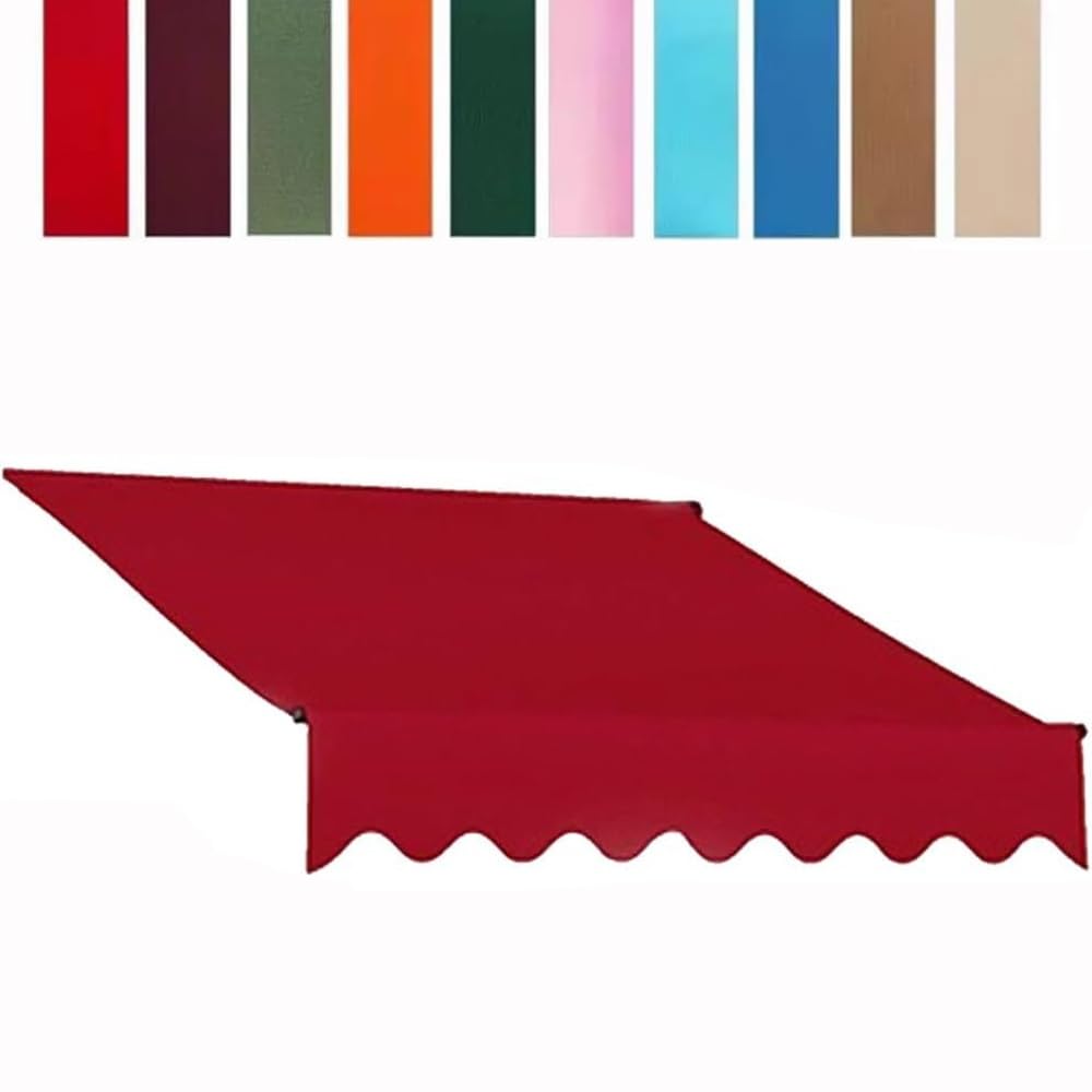 Toile de rechange pour store usé tissu rouge étanche 400 x 300 cm