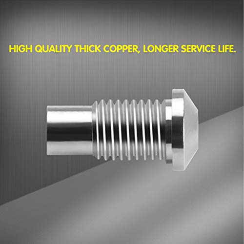 DaierTek 20pcs 3MM Diode LED Light Holder Chrome Brass Prominent Bezel 6mm Dia. Screw Panel Mount