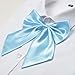 Fashion & Lifestyle Bow Ties for Women/Girls, Ladies Adjustable Elegant Satin Bowtie Accessory for School Uniforms T-shirt Cosplay Wedding Party (Sky Blue)