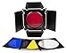 Fotodiox Fotodiox Universal Barndoor Kit with 45 Degree Honeycomb Grid & Color Gels, for Bowens Gemini Standard, Classica Powerpack, R Series, Rx Series and Pro Series Strobe Flash Light with