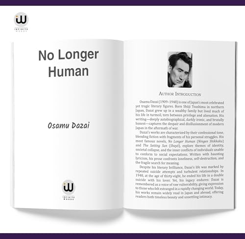 Image of No Longer Human | Osamu Dazai | English Book Novels | Japanese Literature | Classic Postwar | Japan Fiction Modern Japanese Novel | No Longer Human Schoolgirl | Kazuko & Naoji | Decline Of Aristocracy